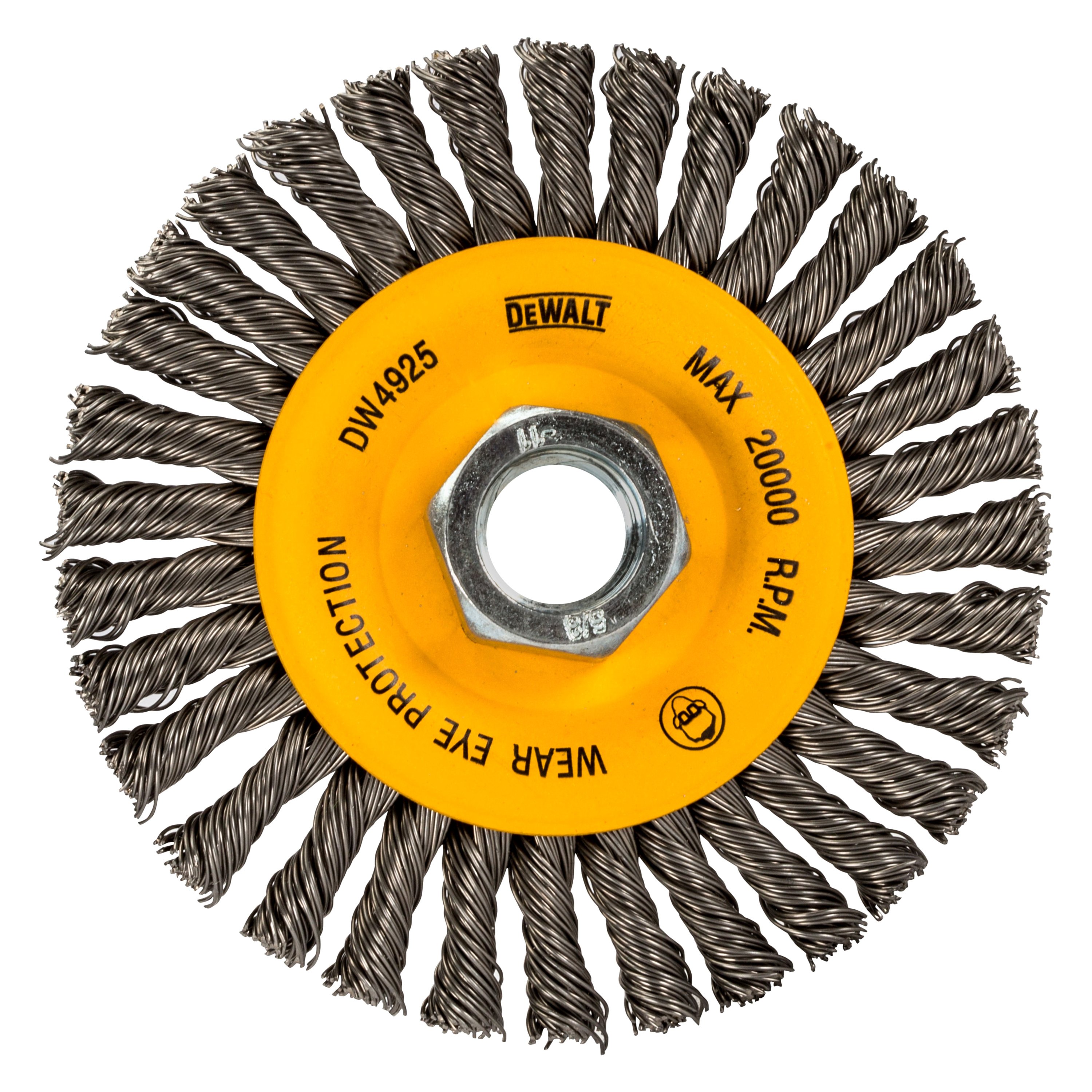 DeWALT® DW4930 HP™ 4" Knot Wire Wheel Brush