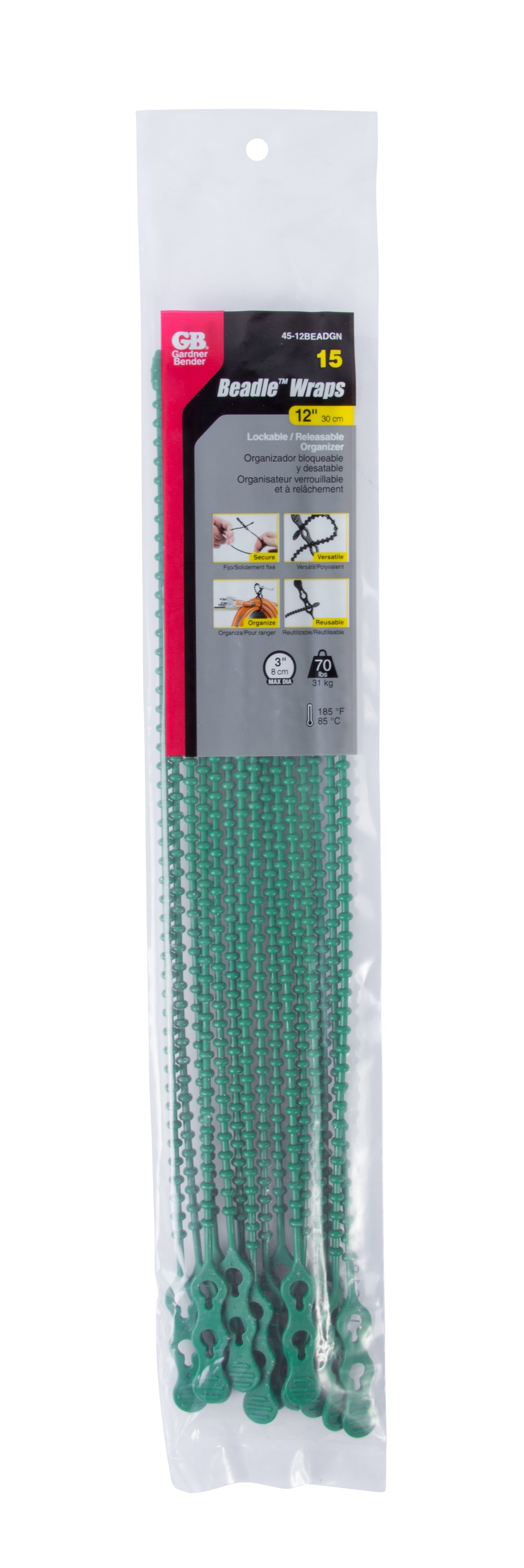 Gardner Bender® 4518BEADGN Beadle™ 18" x 140 lb Nylon Green Heavy