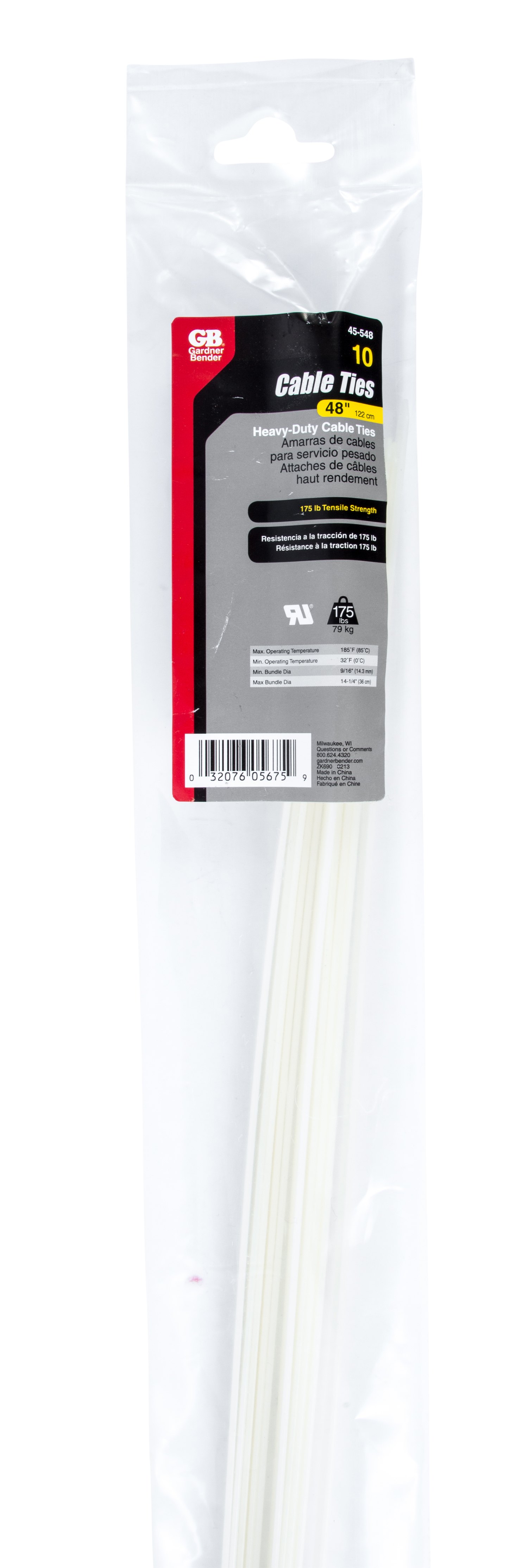 Gardner Bender® 45548 48" x 175 lb Nylon Natural HeavyDuty Cable