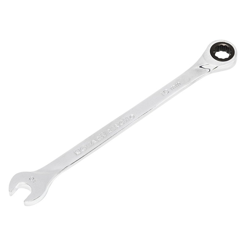 GearWrench® 85010 10 mm 12Point Straight Head 72Teeth Ratcheting Long Pattern Combination