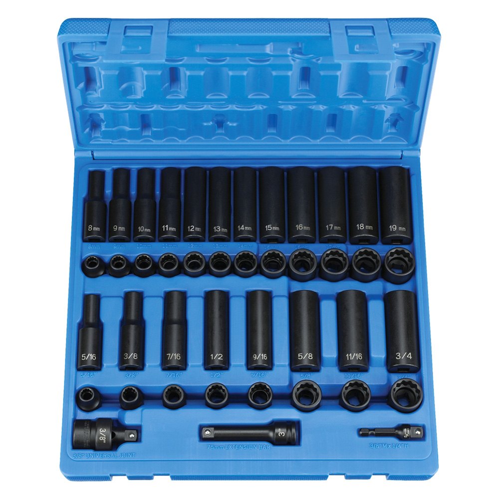 Grey Pneumatic® 1643RD 3/8" Drive SAE/Metric 12Point Standard and