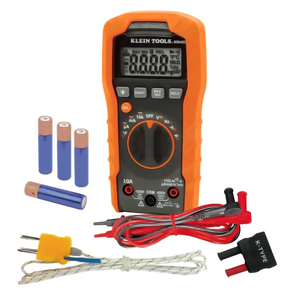 Install Bay® MM400 8Function Auto Ranging Digital Multimeter with