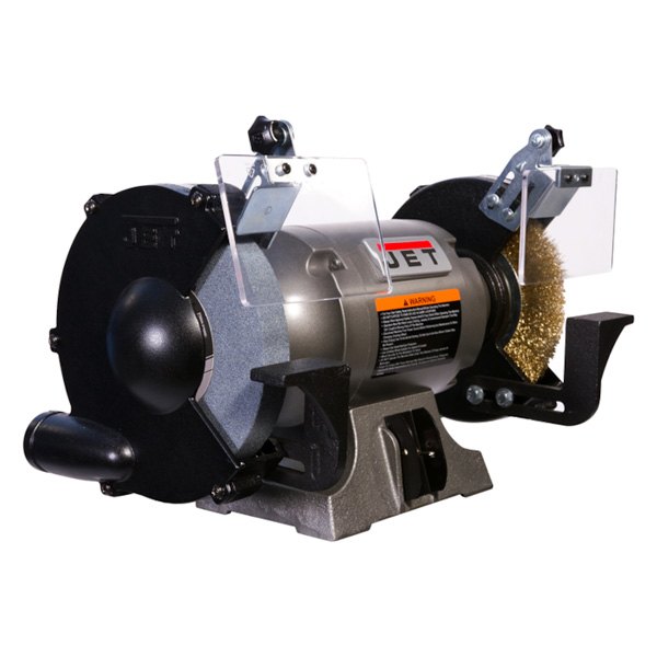 JET Tools® 577128 8" 120 V Corded Bench Grinder with Grinding Wheel
