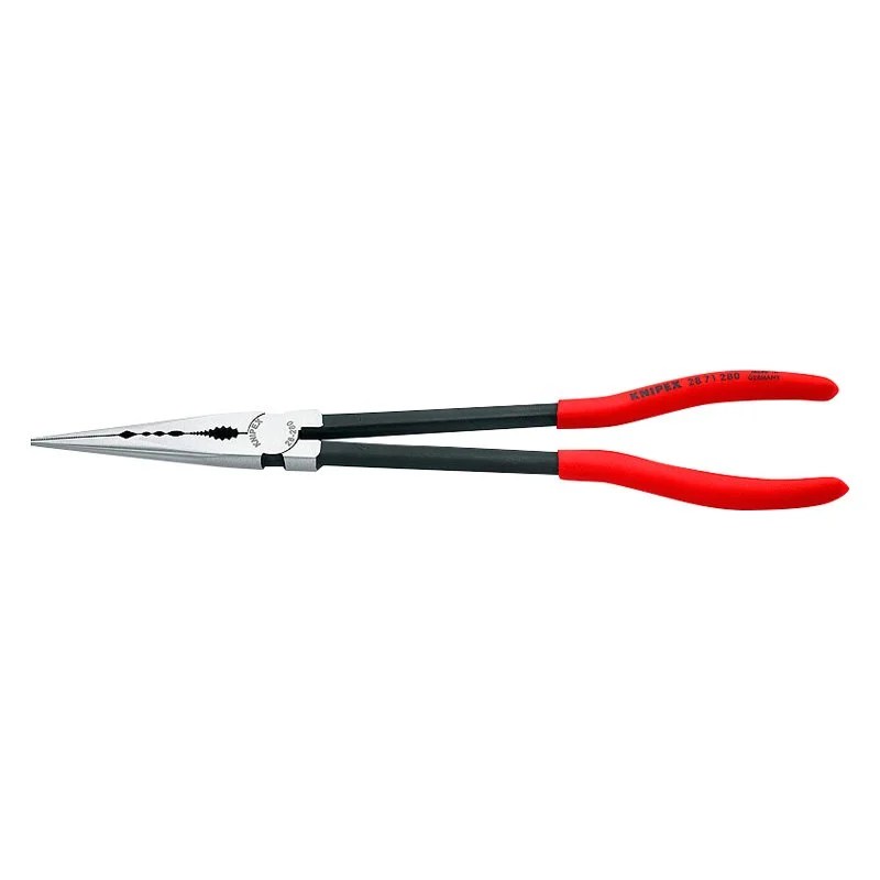 Knipex® 28 71 280 11" Box Joint Straight Jaws Dipped Handle Long Reach Needle Nose Pliers