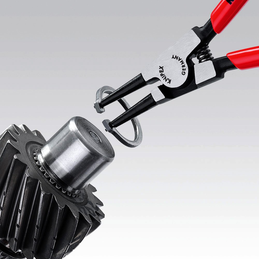 Knipex® Straight Fixed Tips External Spring Loaded Snap Ring Pliers