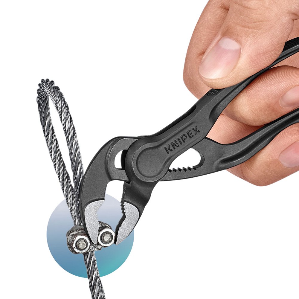 Knipex® 8700100 Cobra™ 4" VJaws Metal Handle Self Locking Push