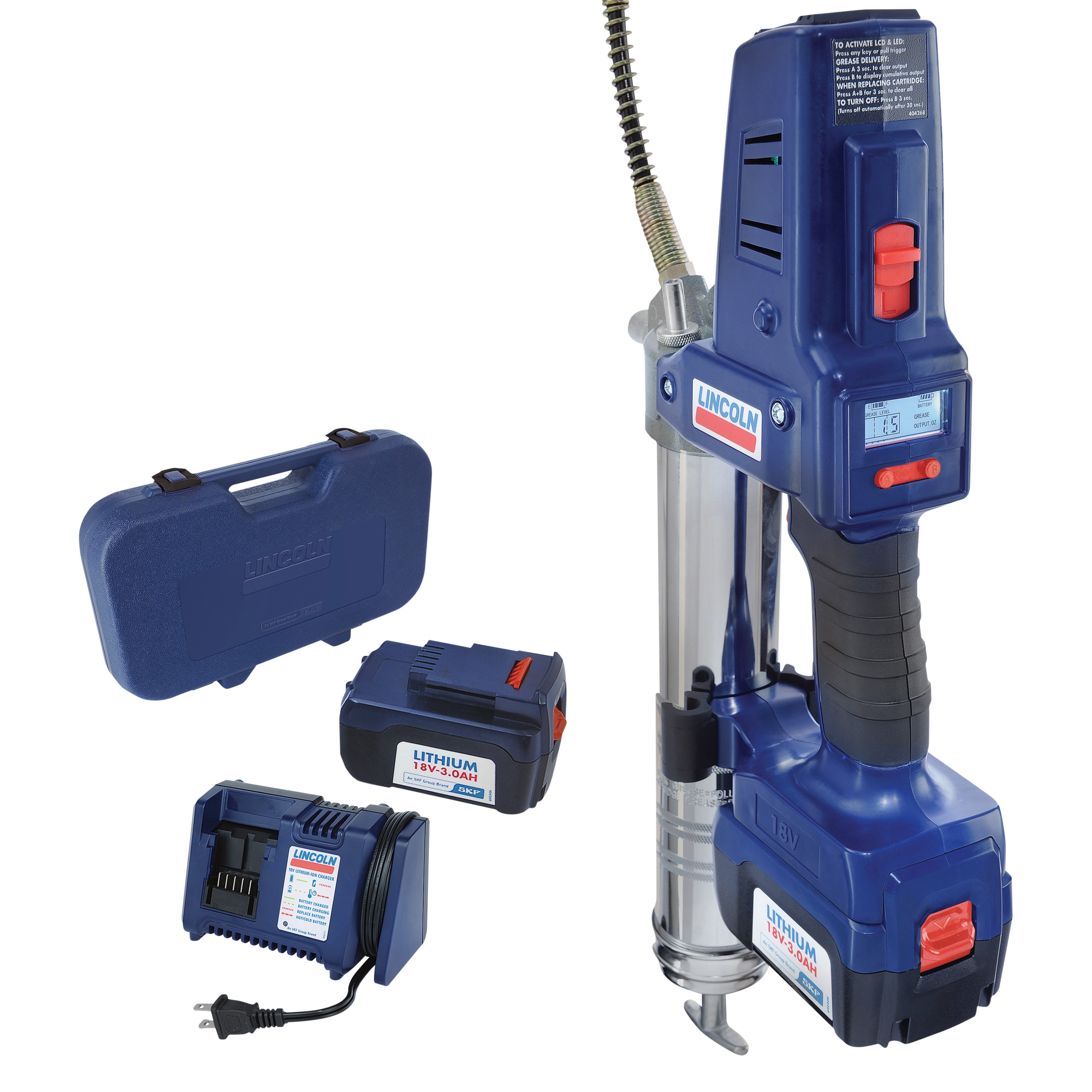 Lincoln® PowerLuber™ A™ Cordless 18 V Grease Gun