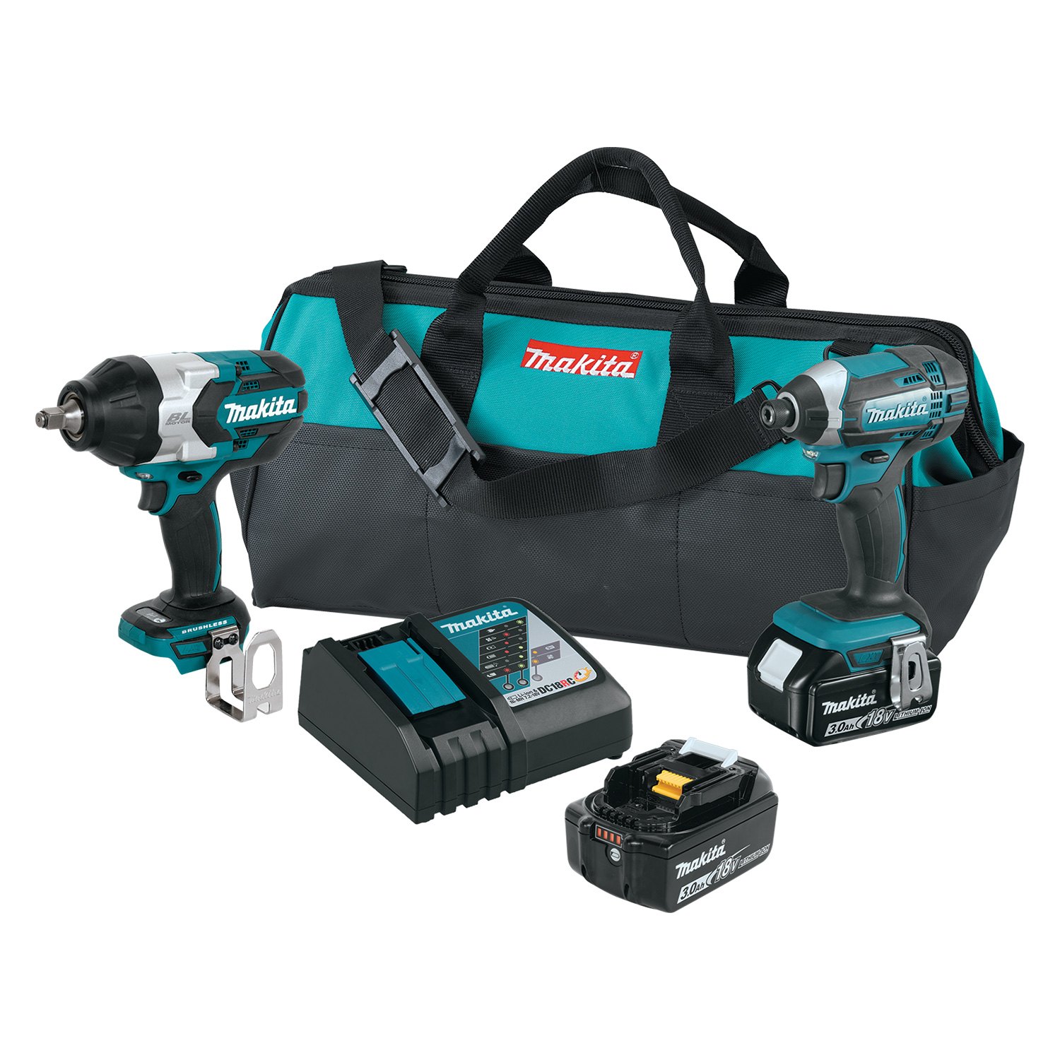 Makita® XT270 LXT™ 18 V Cordless 3.0 Ah Liion 2Tool Combo Kit