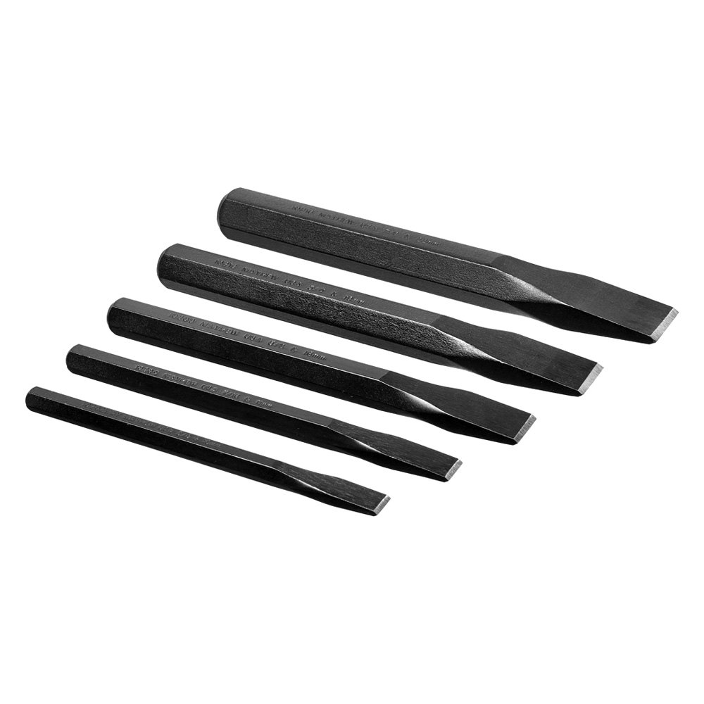 Mayhew Tools® 5piece Flat Cold Chisel Set