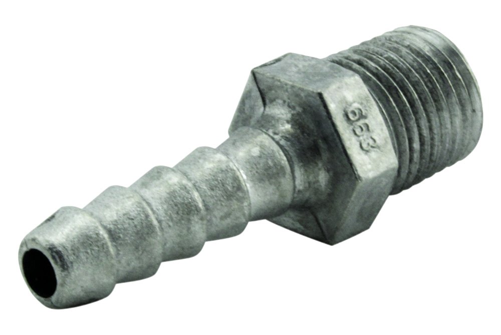 Milton® 663 1/4" (M) NPT x 1/4" OD Zamak Manguera Final Barbed Hose