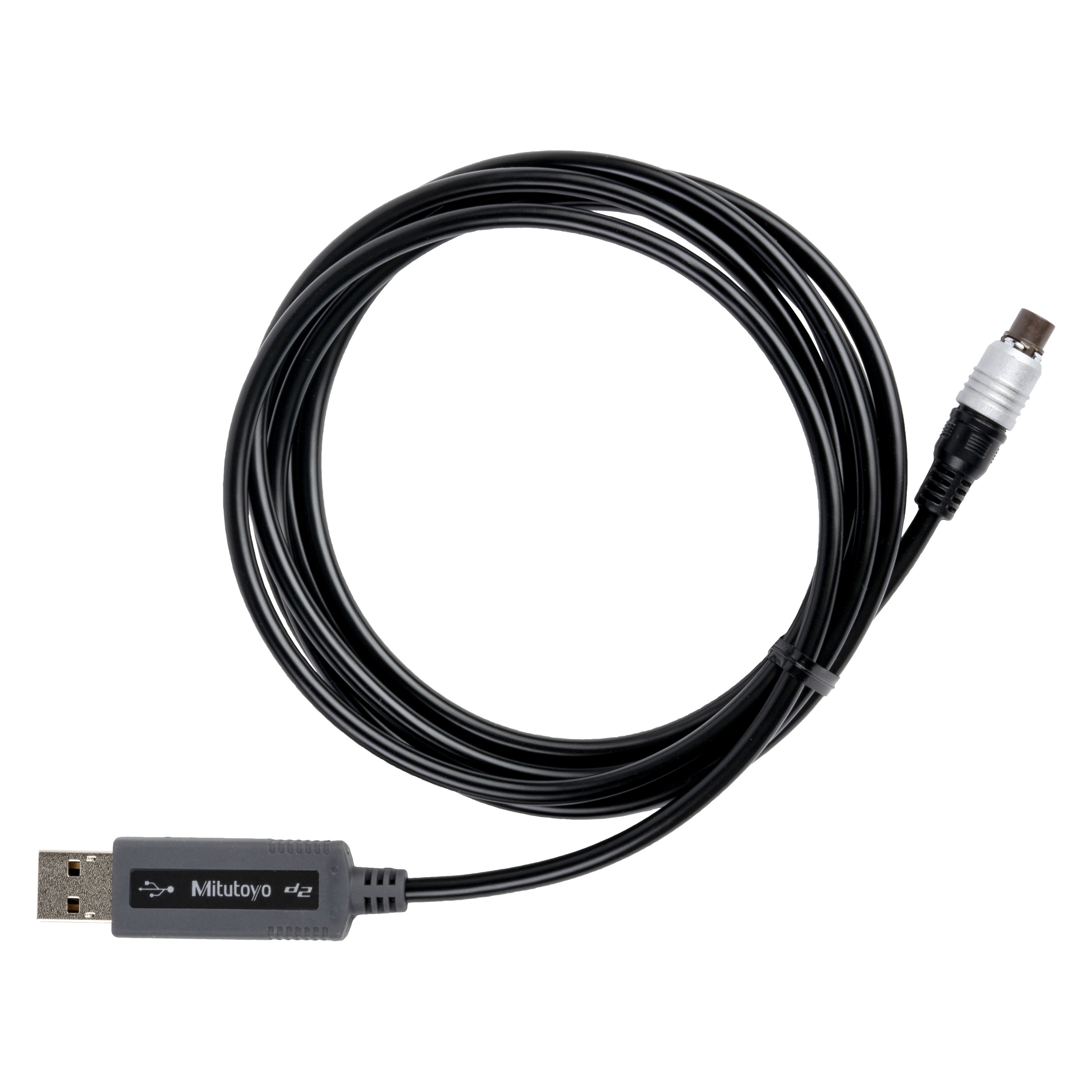 Mitutoyo® 06AFM380E 6 pin Round USB Input Tool Direct Cable