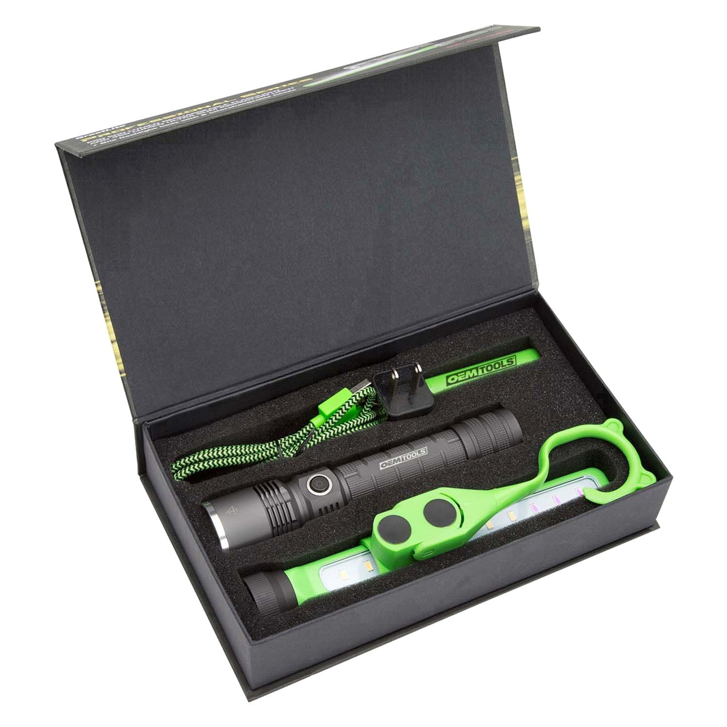 OEM Tools® 24607 Professional 500 Lumens Black LED Flashlight