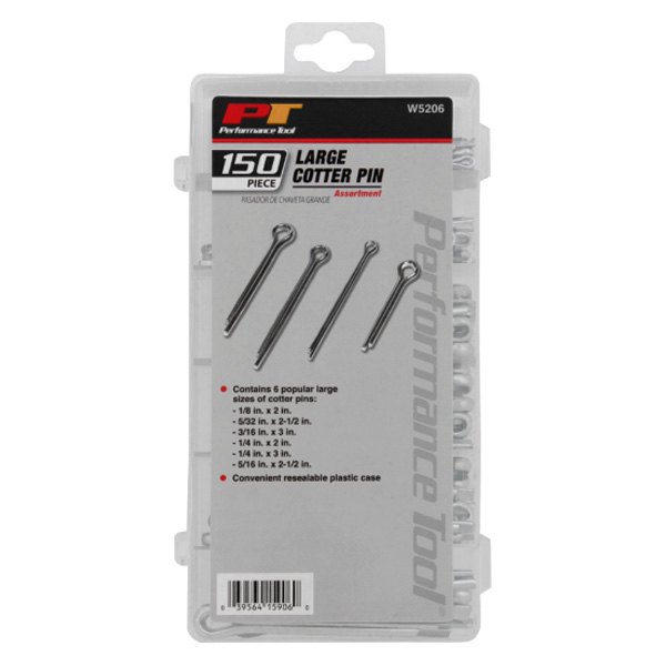 Performance Tool® W5206 Cotter Pin Assortment (150 Pieces)