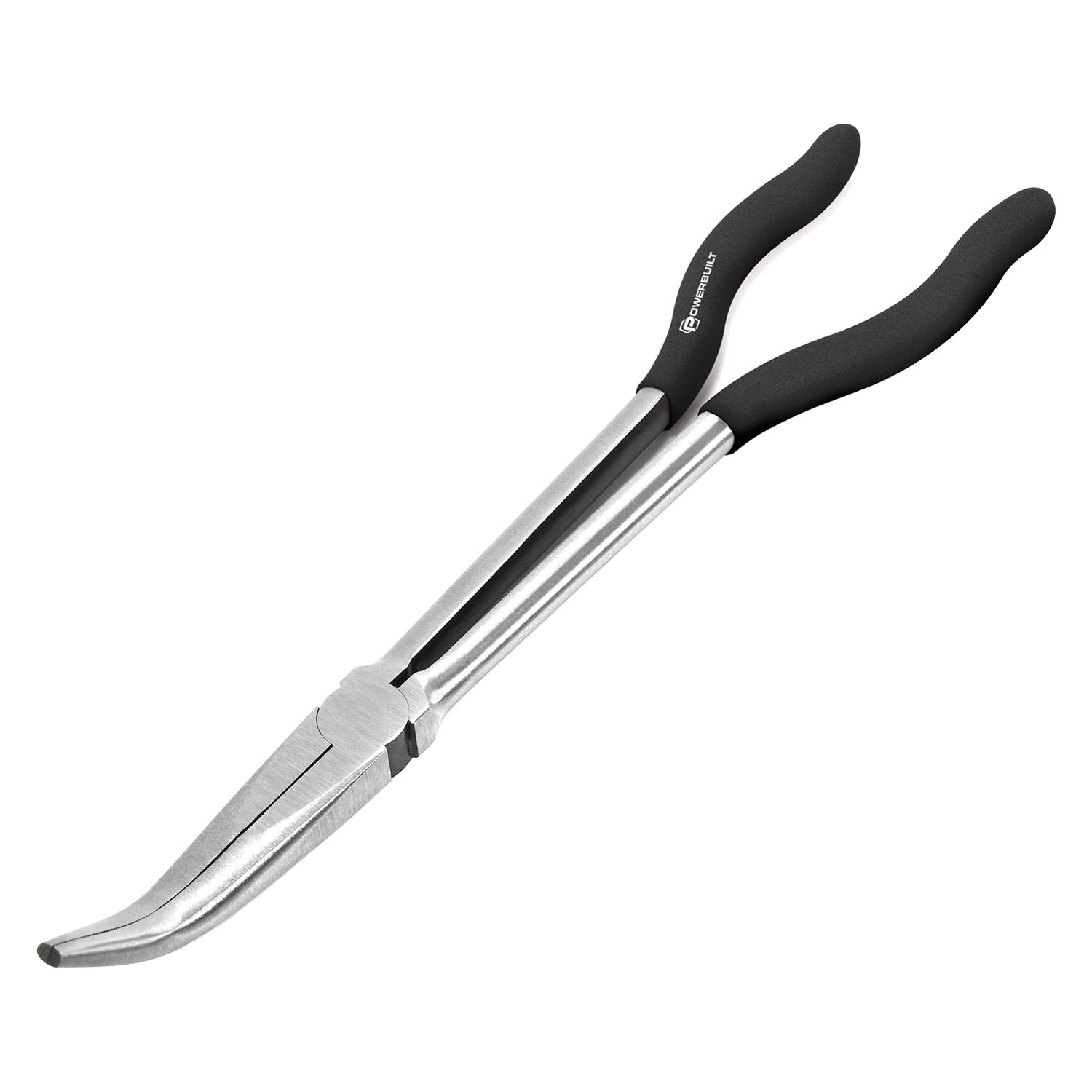 Powerbuilt® 645042 Pro Tech 11" 45° Long Reach Long Nose Pliers