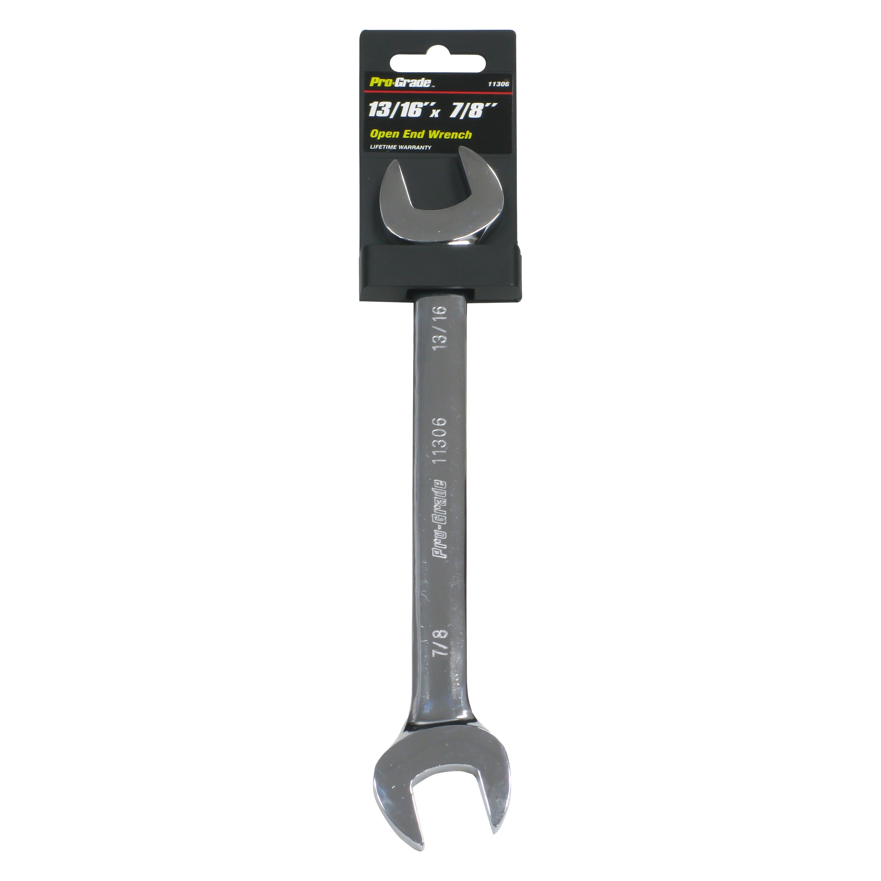Pro-Grade® 11306 - 13/16" x 7/8" Rounded Chrome Double Open End Wrench