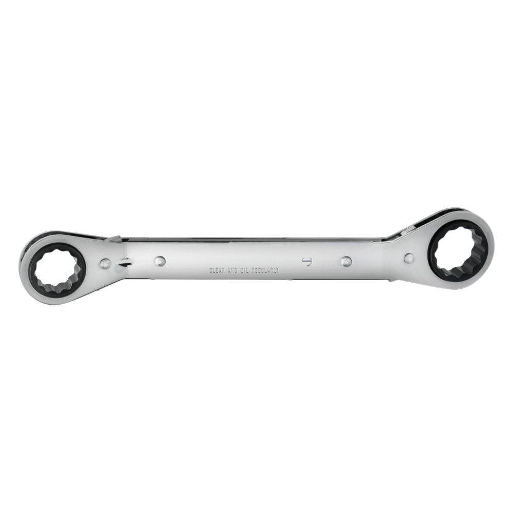 PROTO® SAE 12Point Angled Head Reversible Ratcheting Full Polished Double Box End Wrench