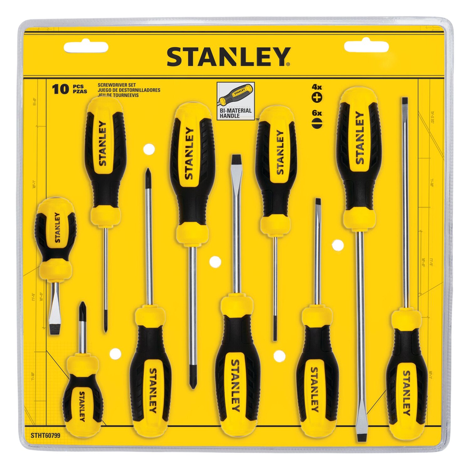 Stanley Tools® STHT60799 10piece Multi Material Handle Phillips