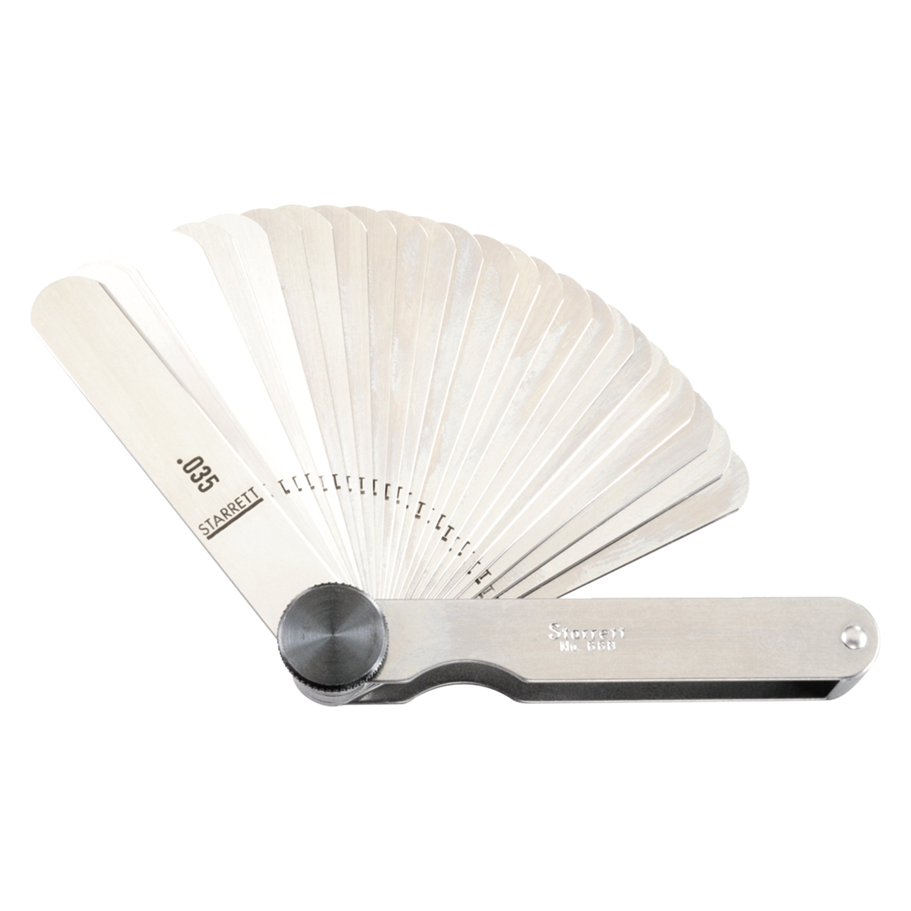 Starrett® 66B 66 Series™ 0.0015 to 0.035" SAE Steel Straight Feeler