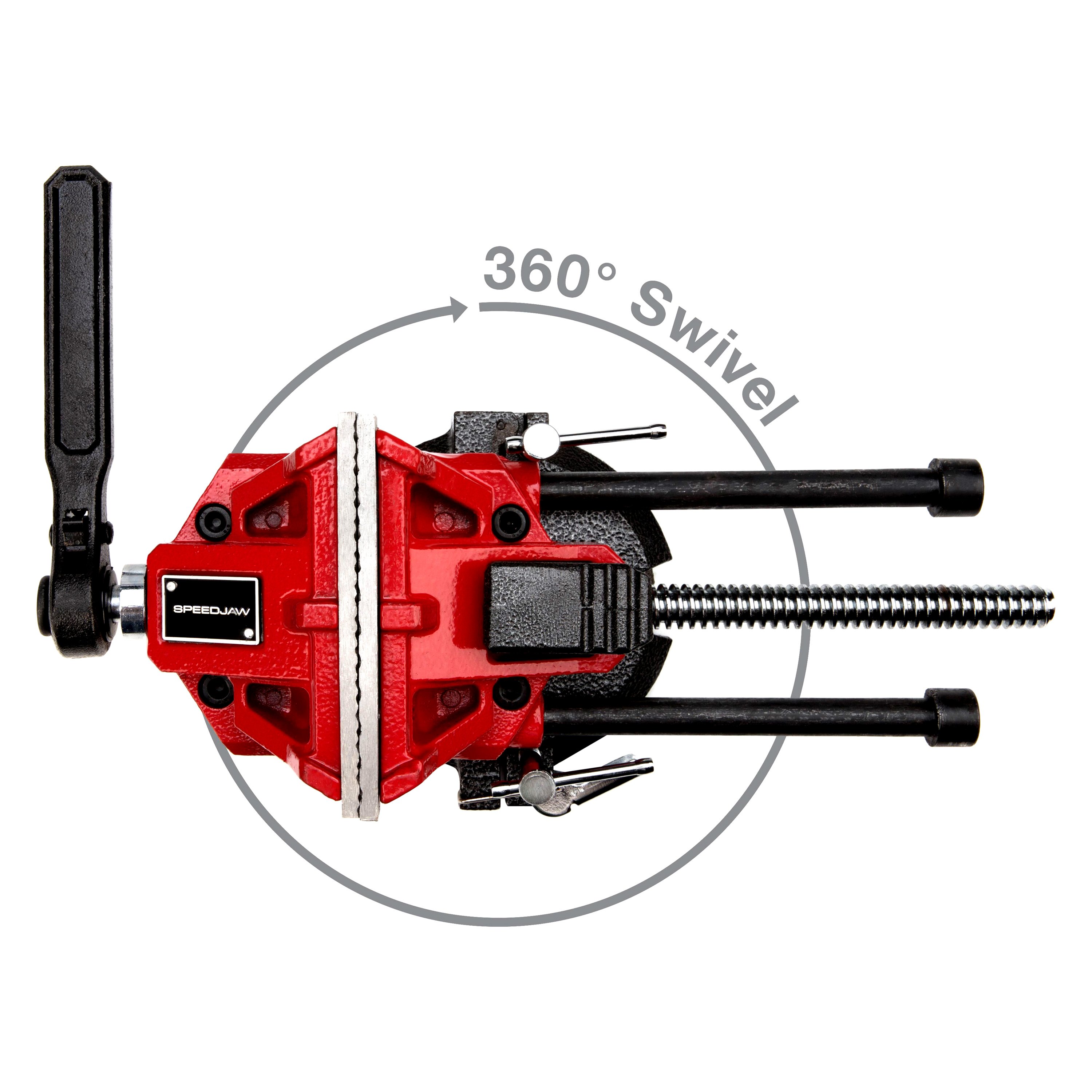 Steelman® Speed Jaw™ 5" Swivel Base Bench Vise