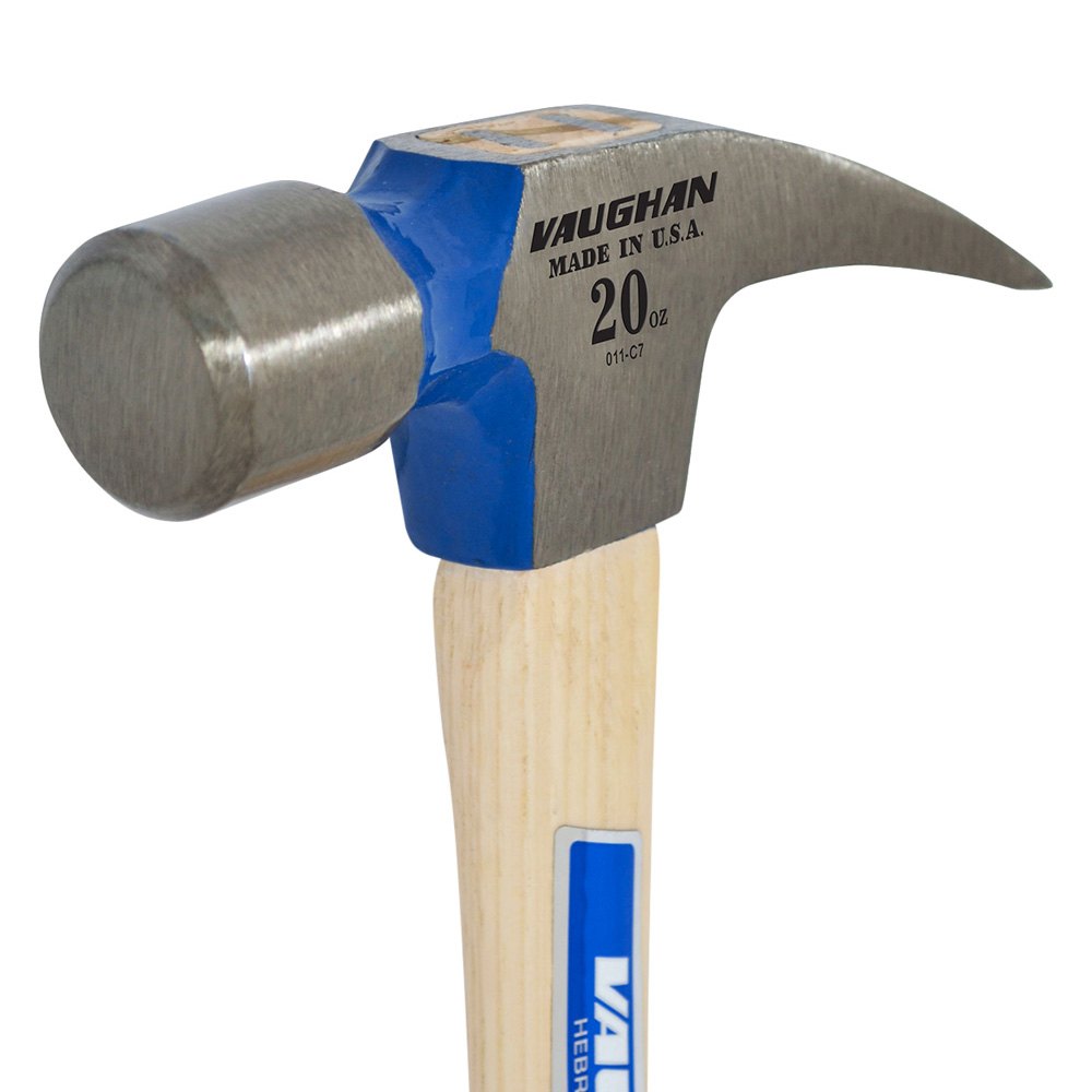 Vaughan® 999L 20 oz. Wood Handle Smooth Face Straight Claw Long