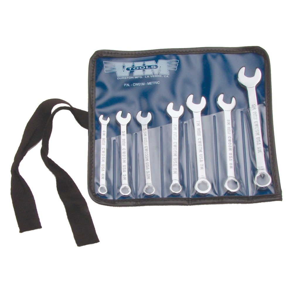 VIM Tools® CW01M - 7-Piece Metric 6-Point Straight Head Midget
