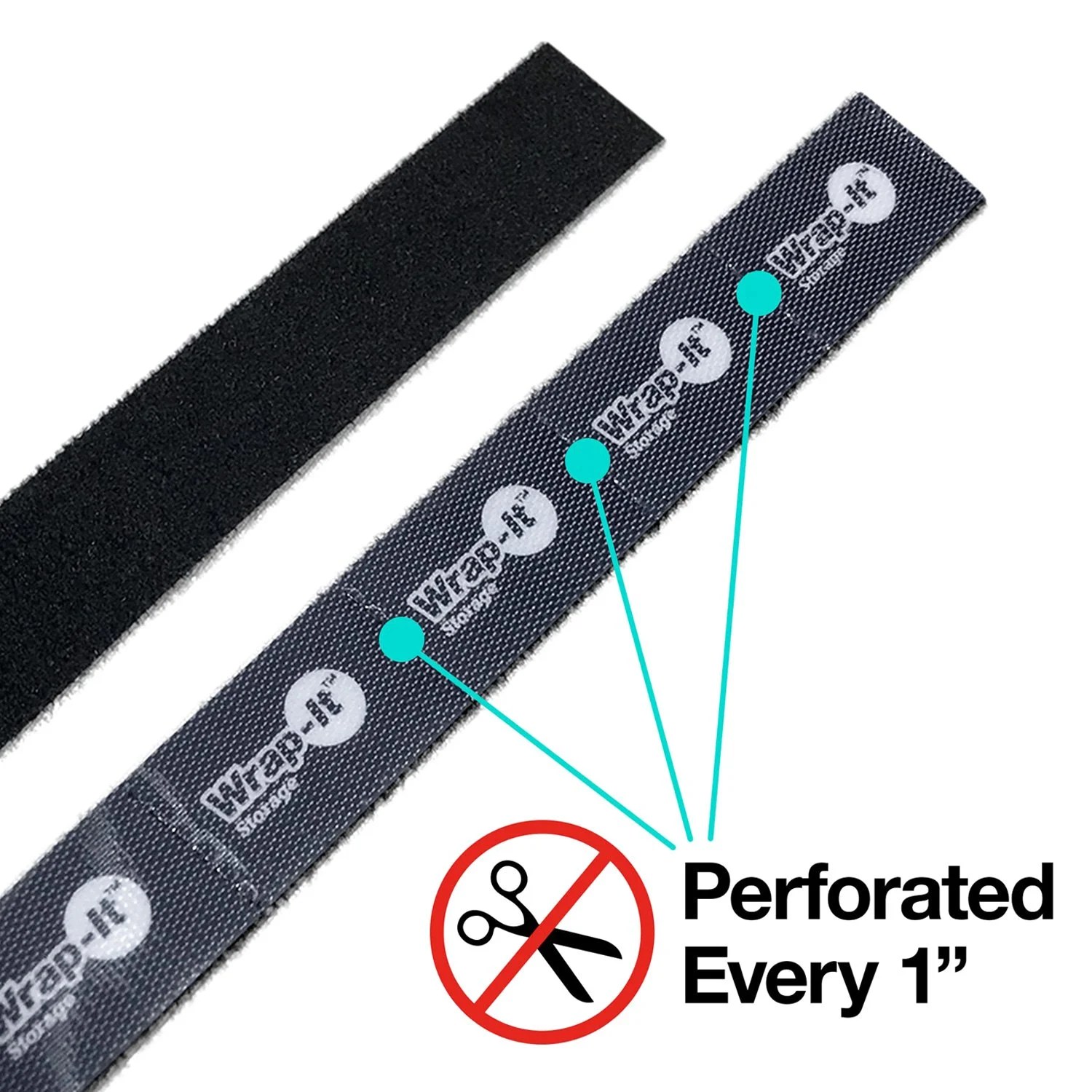 WrapIt® 4006NTD 6.5" Perforated HookandLoop Tape Dispenser