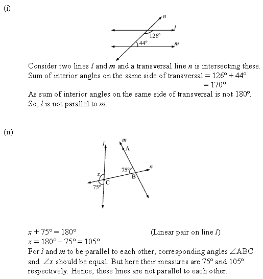 Chapter 5 Lines And Angles NCERT Solutions for Class 7 Mathematics