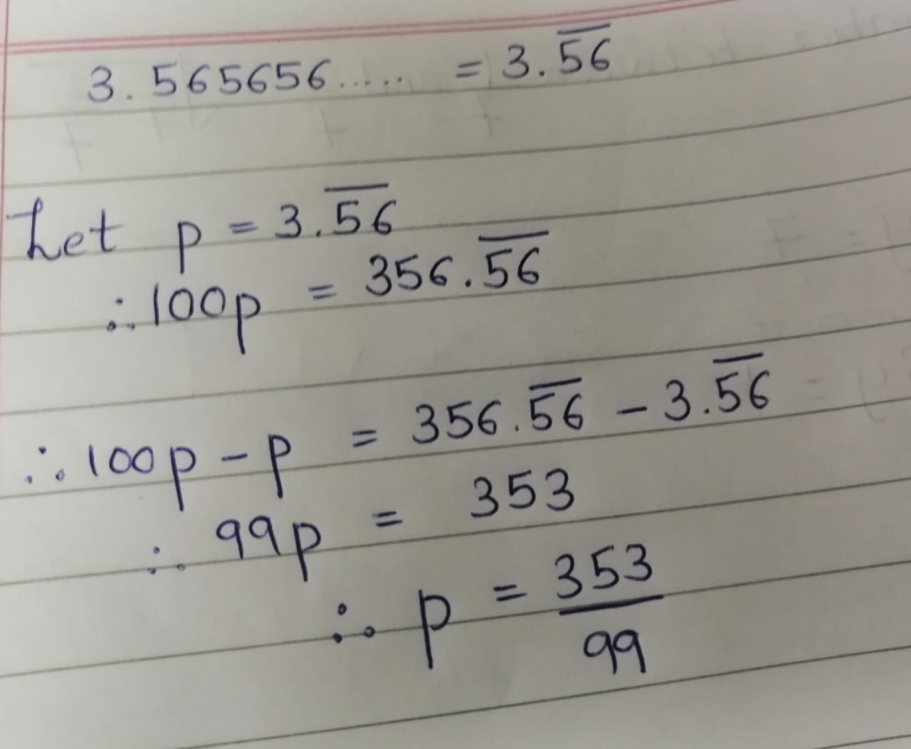 express 3565656in the form of rational numbers