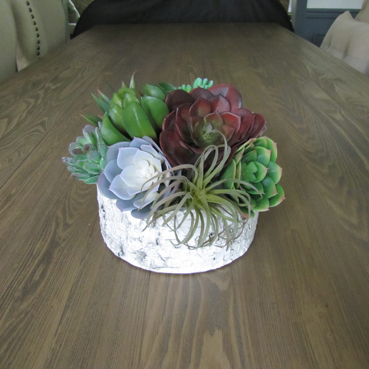 Artificial Succulent Plant Floral Office Desk Garden Plastic Foliage