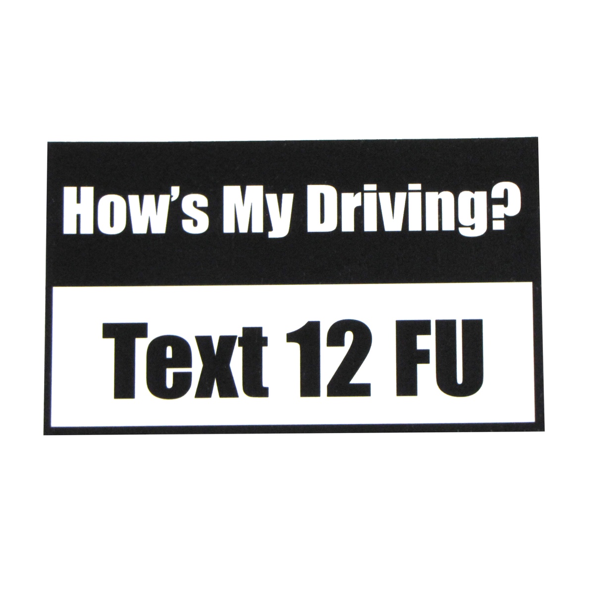 Funny Hows My Driving Prank Car Truck Coated Bumper Sticker Auto