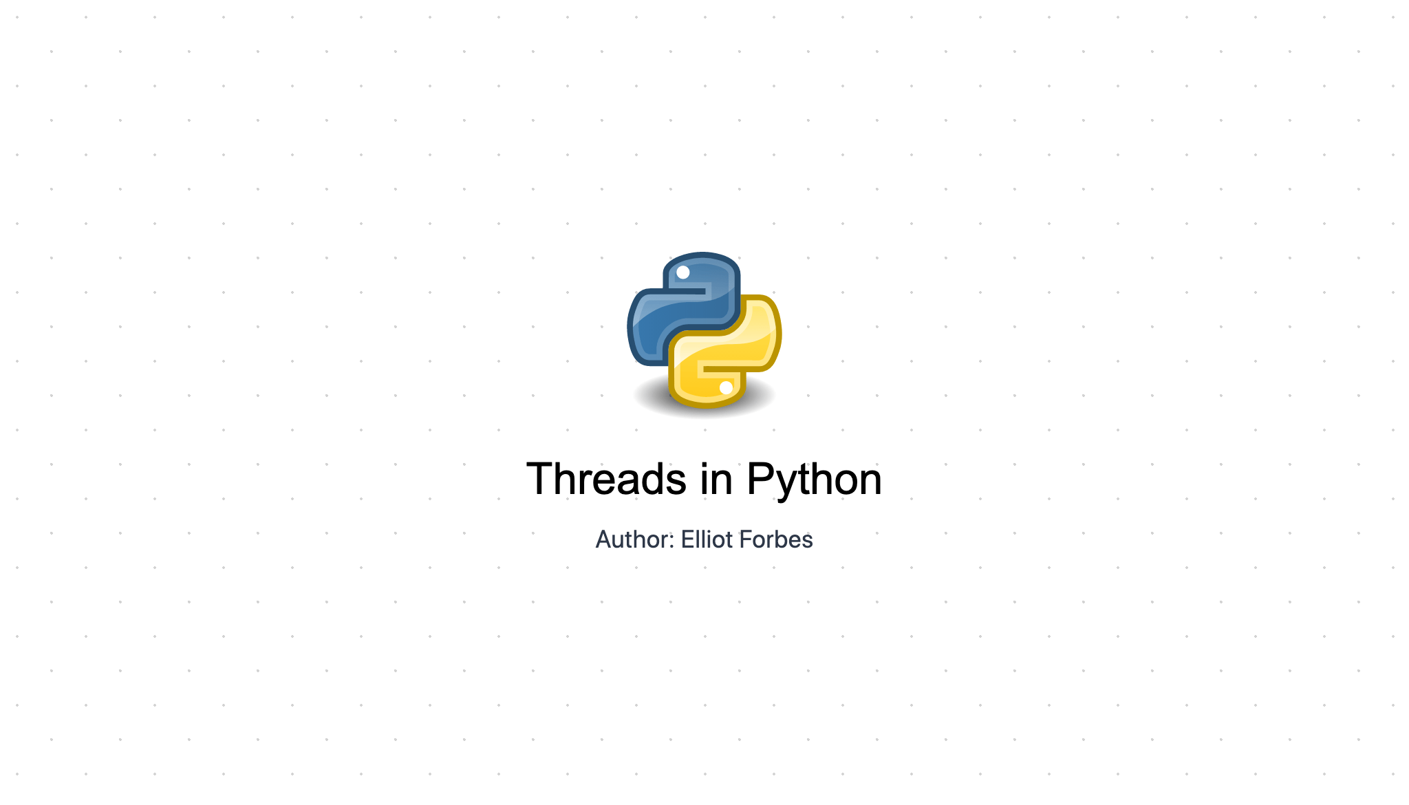 Threads in Python