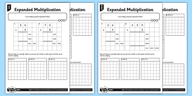 Short Multiplication Worksheets - Ks2 - Primary Resources