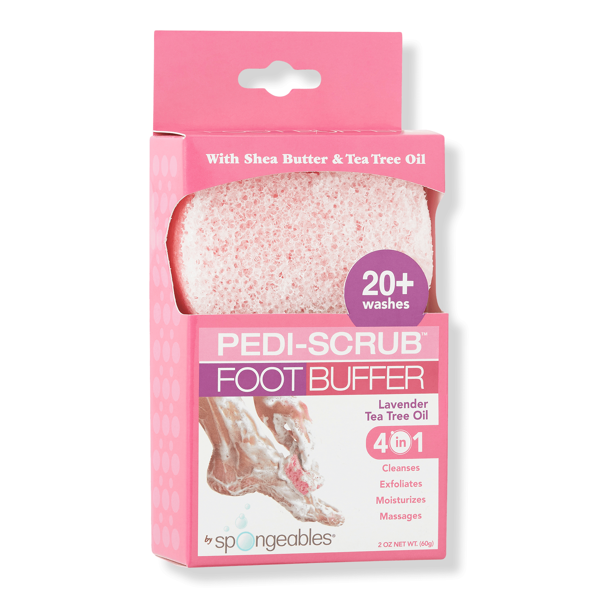 Spongeables PediScrub In A Sponge Foot Buffer 20+ Ulta Beauty