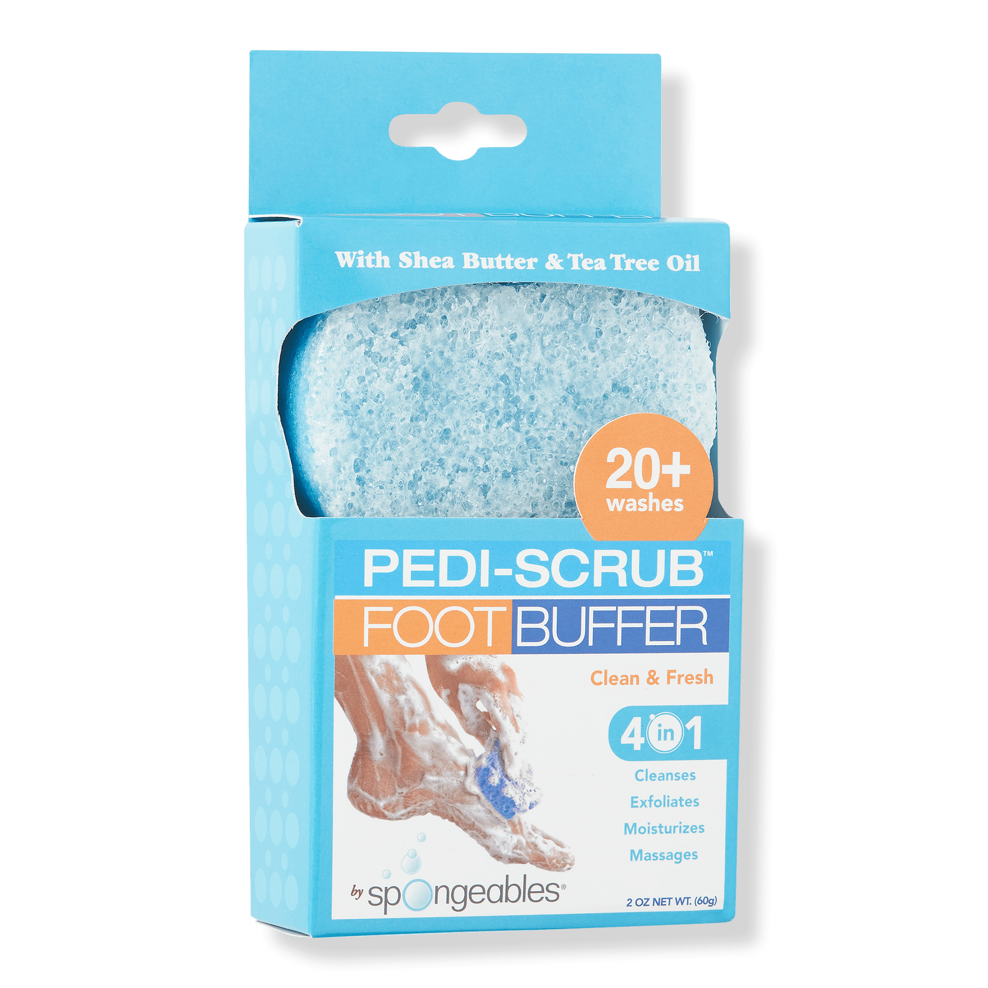 Spongeables PediScrub In A Sponge Foot Buffer 20+ Ulta Beauty