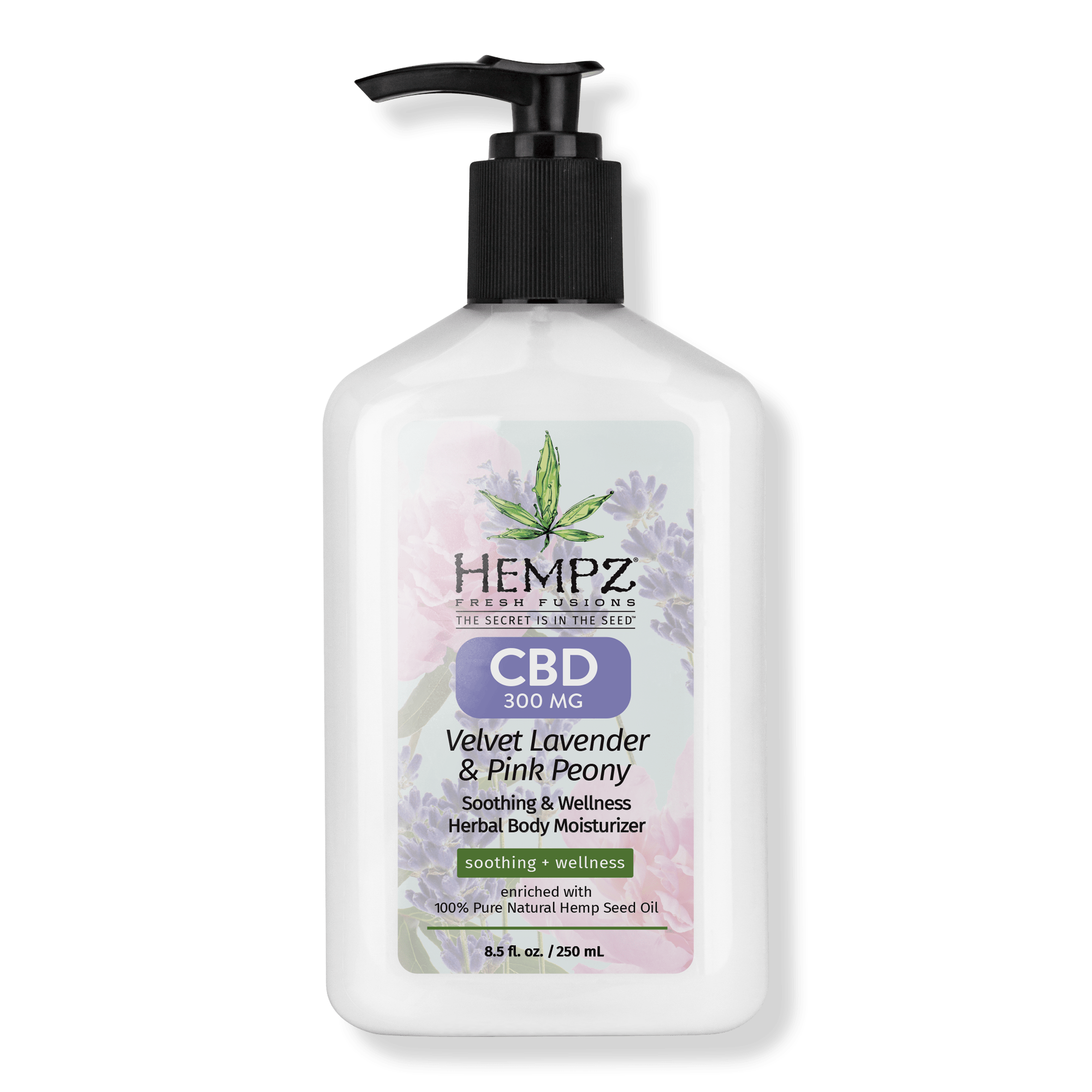Hempz Fresh Fusions Velvet Lavender & Pink Peony CBD Herbal Body Moisturizer Ulta Beauty