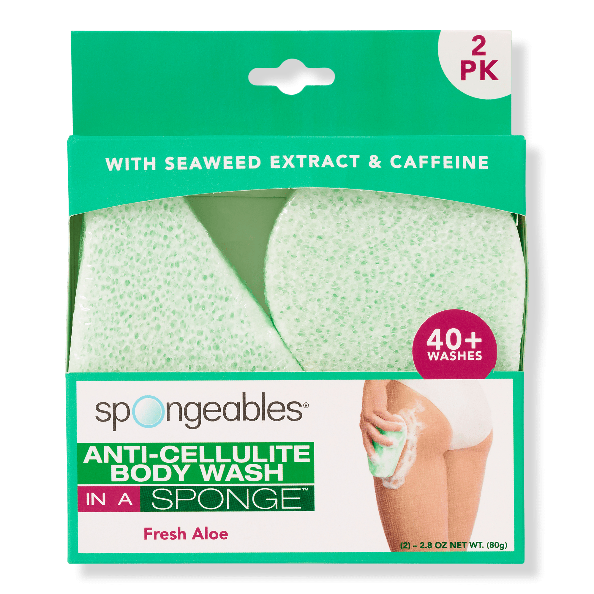 Spongeables AntiCellulite Body Wash In A Sponge 2Pack Ulta Beauty