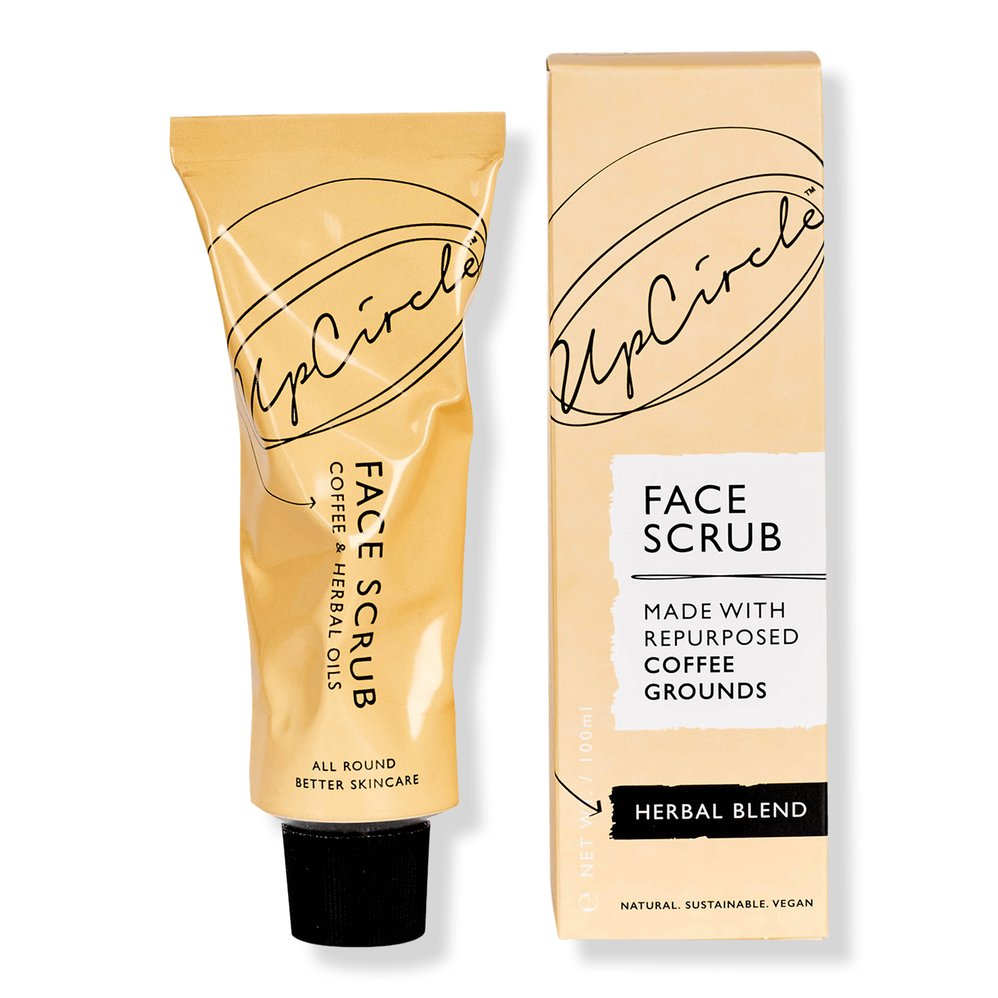 UpCircle Coffee Face Scrub Herbal Blend For Oily And Combination Skin