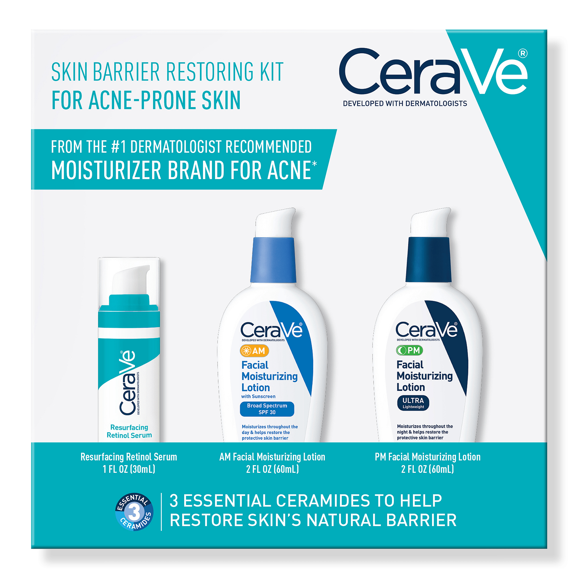 CeraVe Skin Barrier Restoring Kit for Acne Prone Skin Ulta Beauty