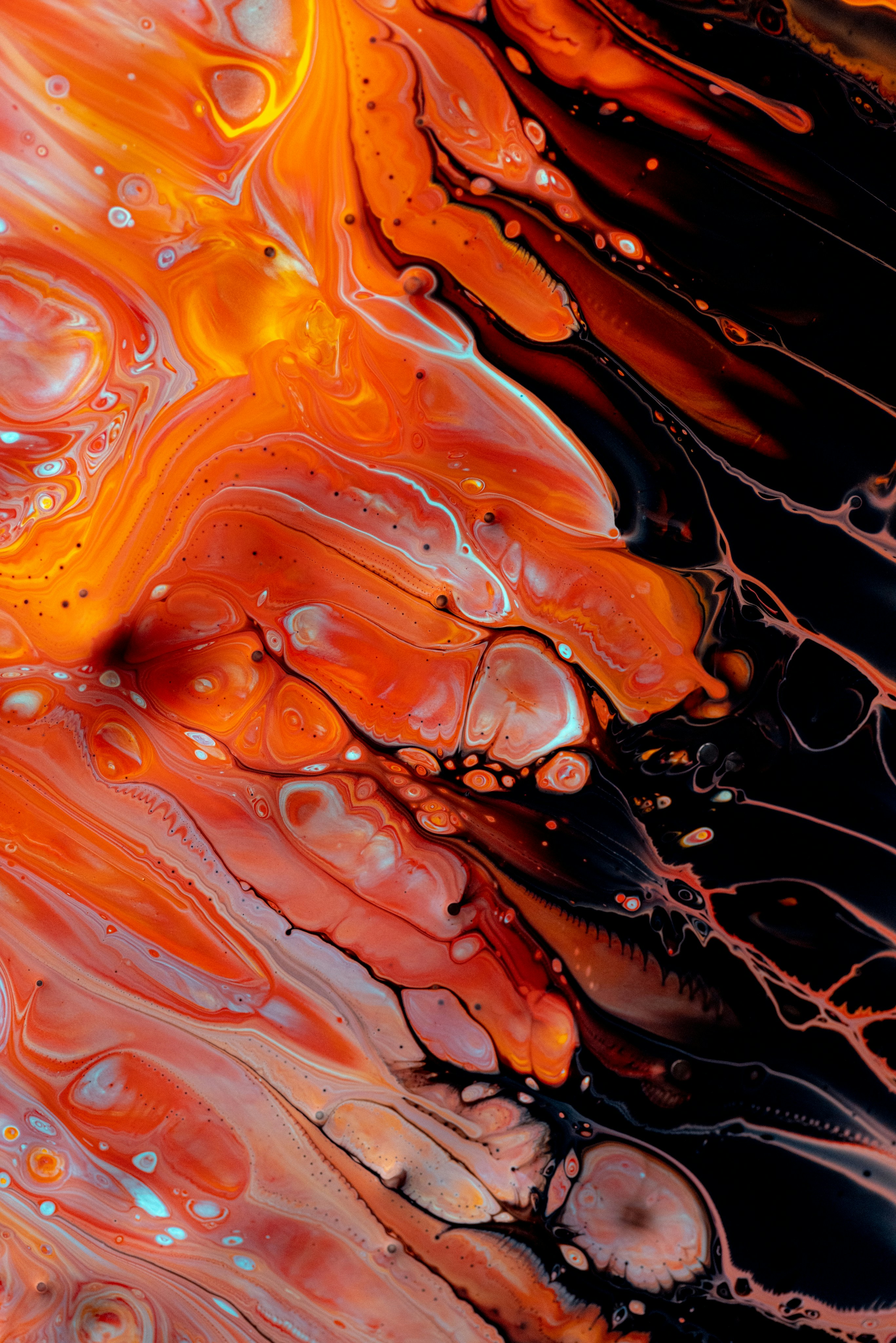 orange and black abstract painting photo Free Ornament Image on Unsplash