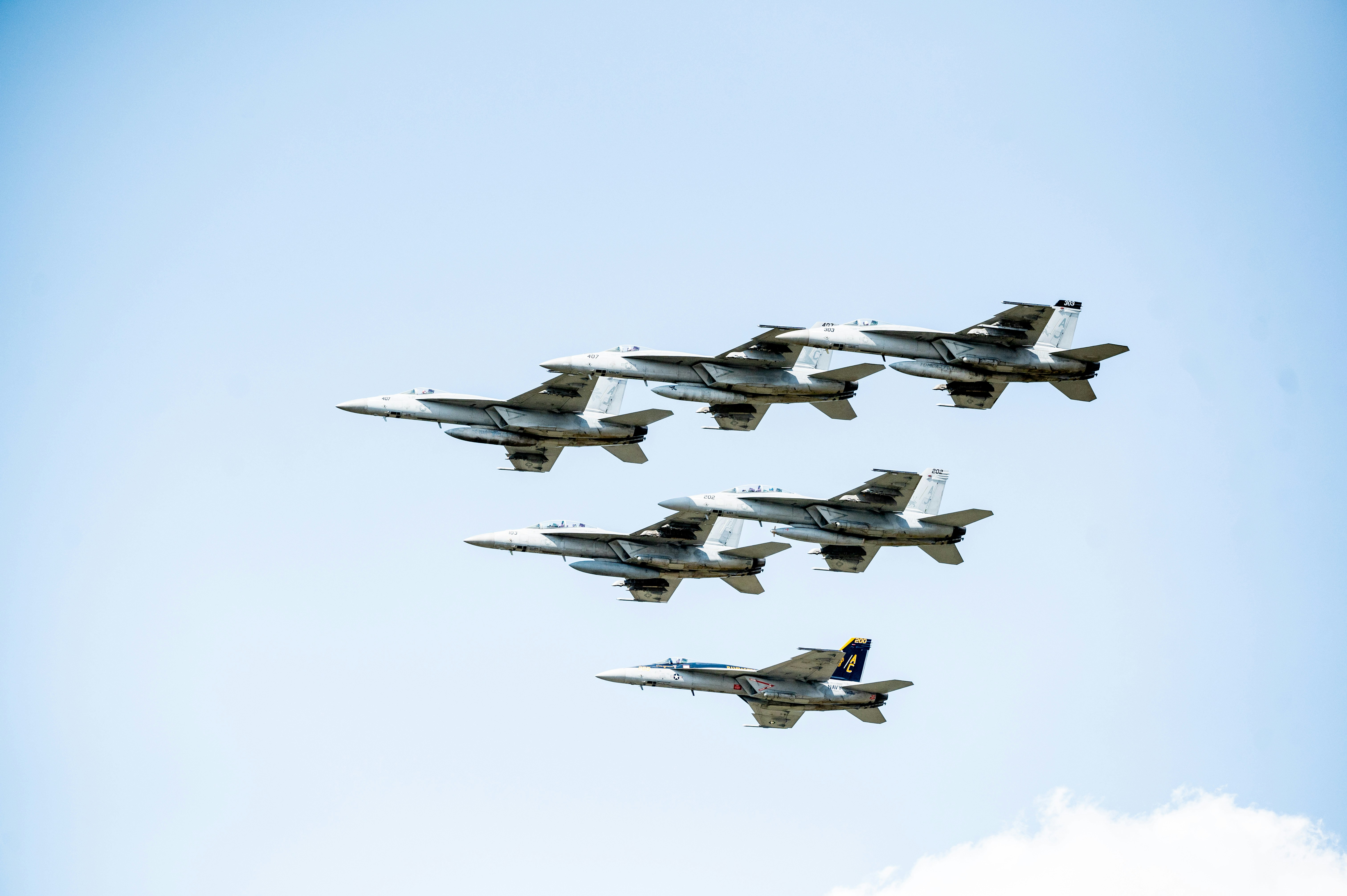 A group of jets fly through the air photo Free Aircraft Image on Unsplash