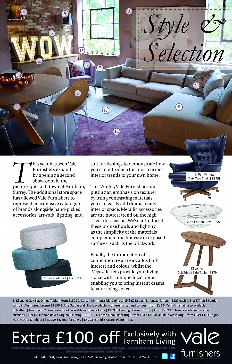 Media and Press Vale Furnishers