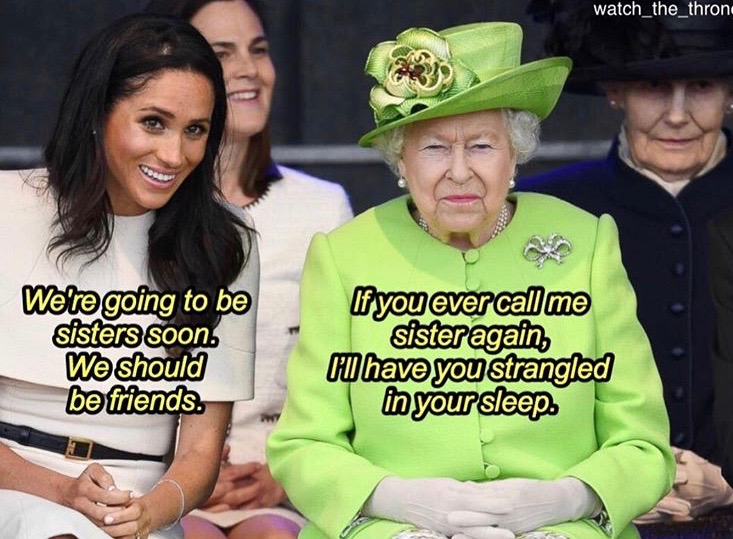 La regina e Meghan, è tempo di meme a Buckingham Palace