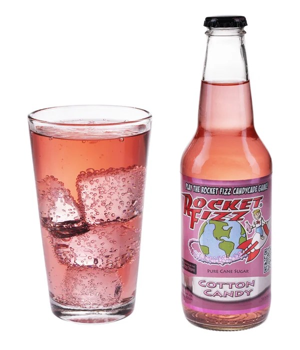 Cotton Candy Soda A sweet, fruity drink that’s like liquid cotton candy!