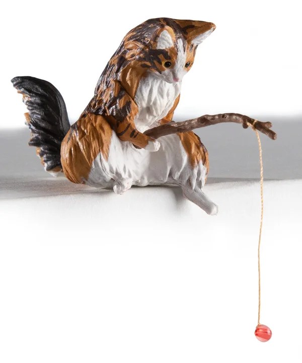 Fishing Cat Figurines Little kitties gone fishin'.