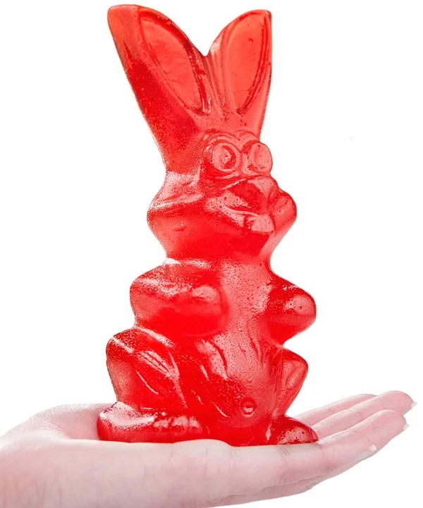Gummy Bunny Big ol’ bunny made of delicious gummy.