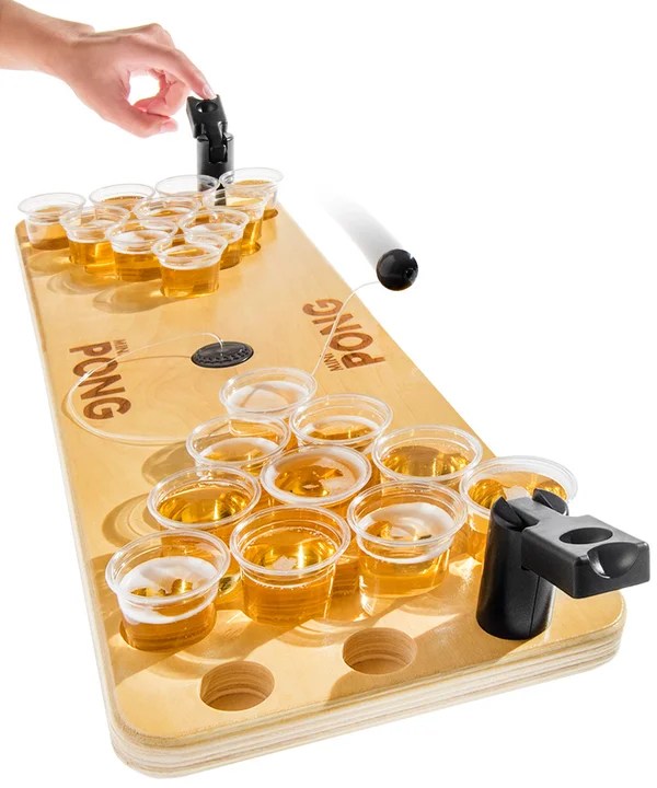 Mini Beer Pong Take the party on the road.