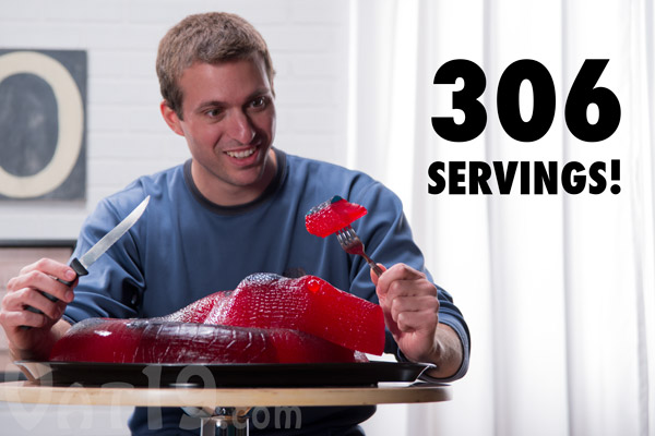 The 26Pound Edible Gummy Python 36,720 delicious calories