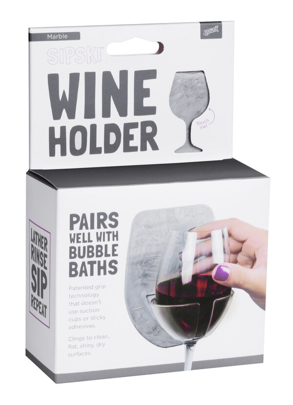 Bath and Wine Holder A wine holder for your bathtub.