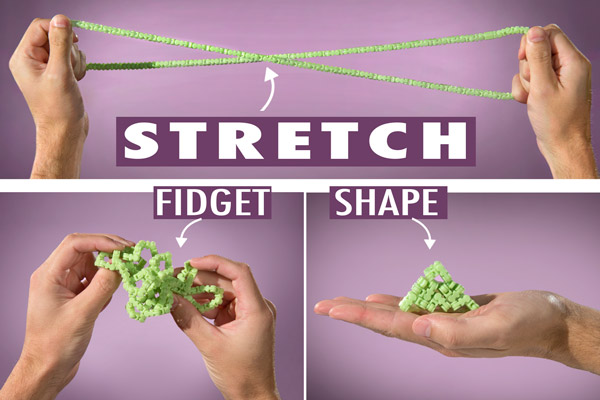 Twiddle Mega Fidget, Shape, and Sculpt with this Desk Toy