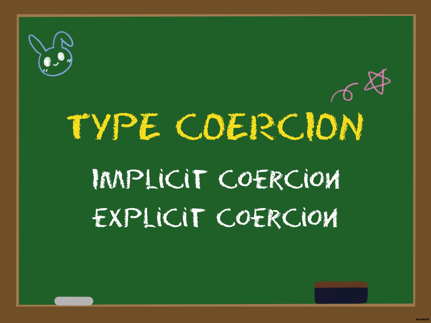 [Javascript] 타입 변환(type coercion)